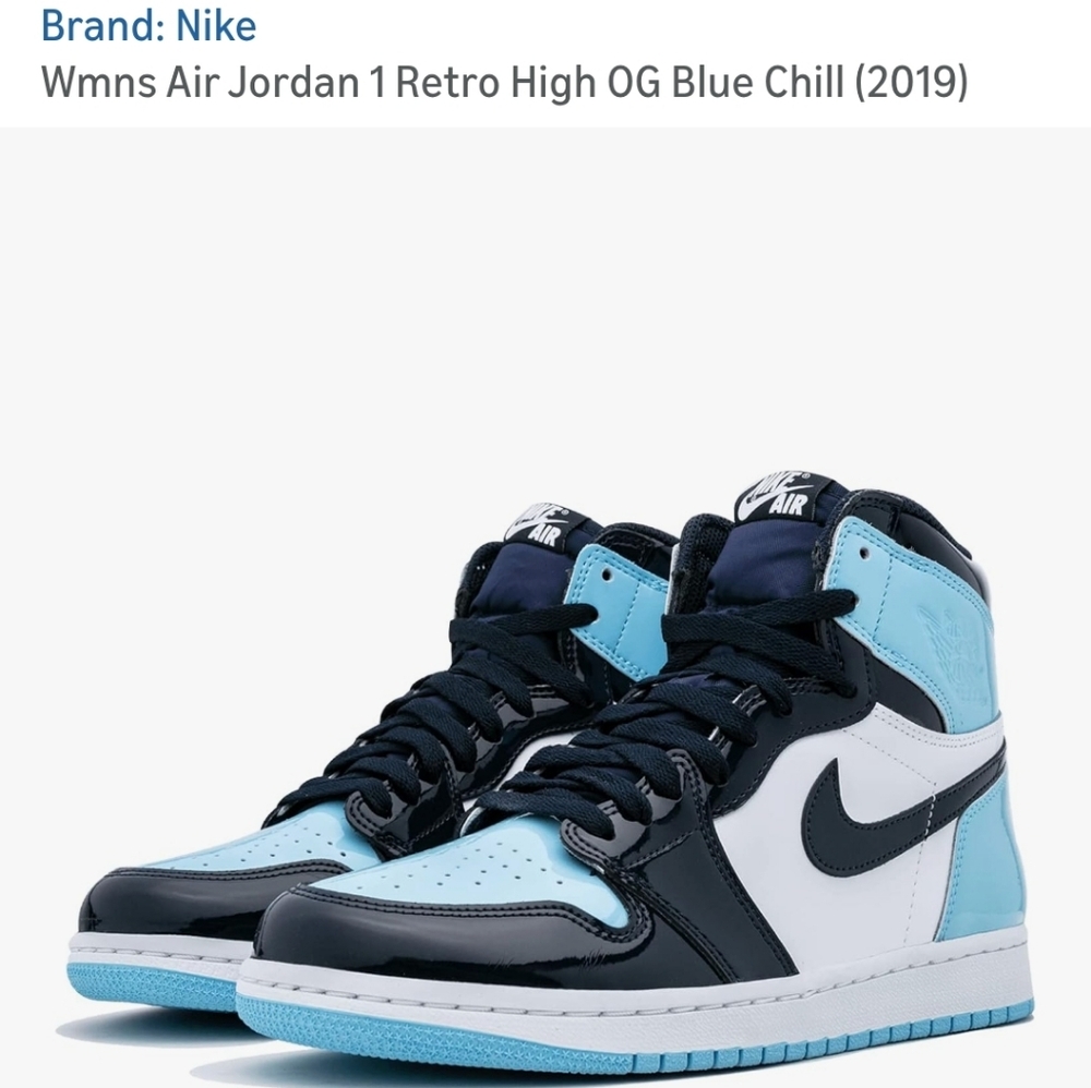 Nike Air Jordan 1 Retro High OG Blue Chill Womens 7.5 2019